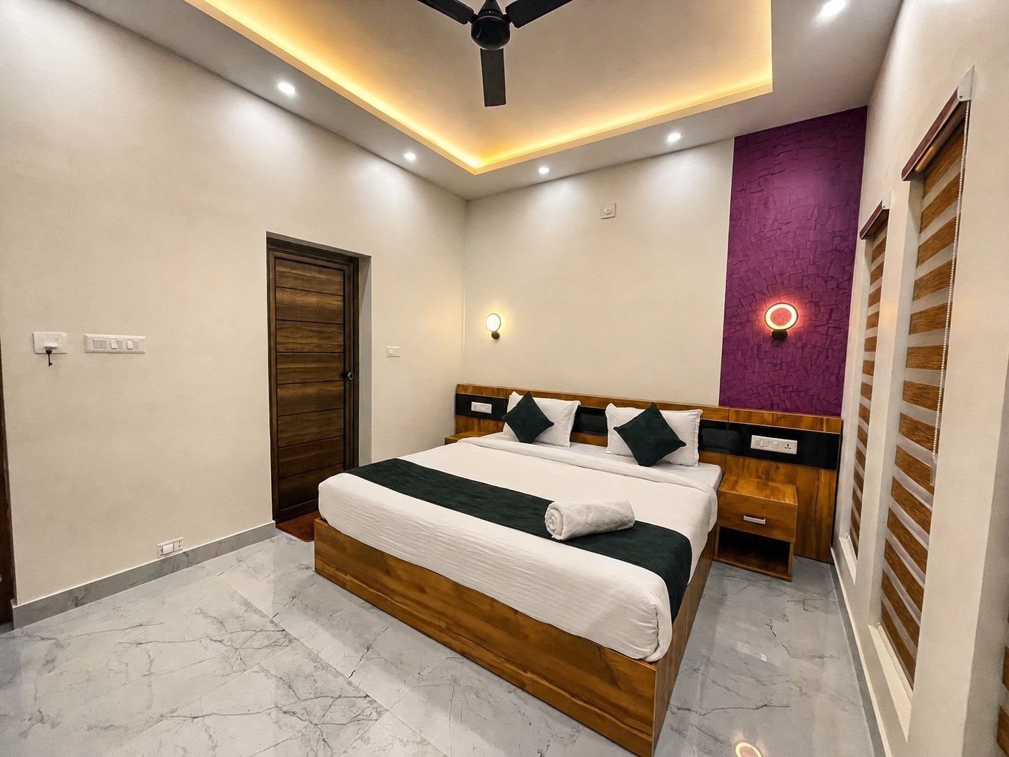 Non-AC villa bedroom