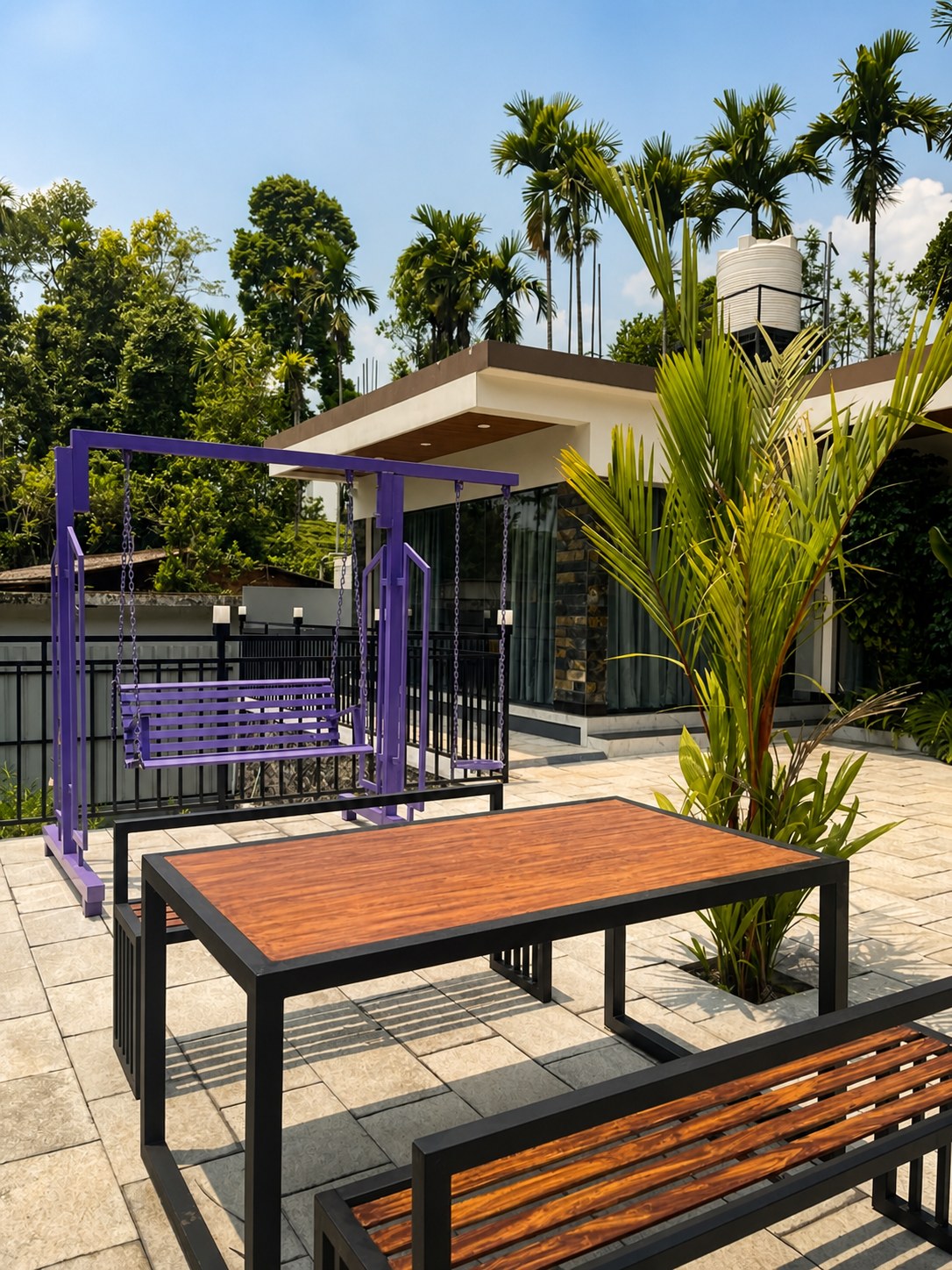 Neev courtyard and villa